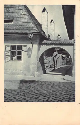 Rumänien 1927 Brasov Old Street Strada Veche Vintage Postkarte