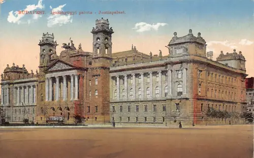 Ungarn Budapest Igazsagugyi Palota Justizpalast Vintage Postkarte