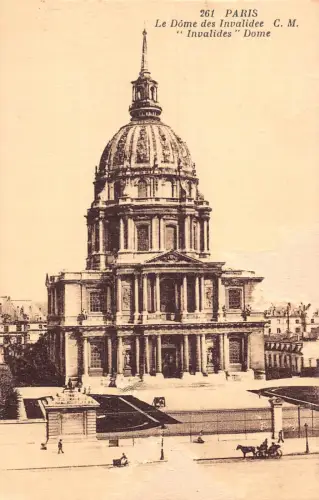 C005 Frankreich, Paris, Le Dome des Invalidee Vintage Postkarte