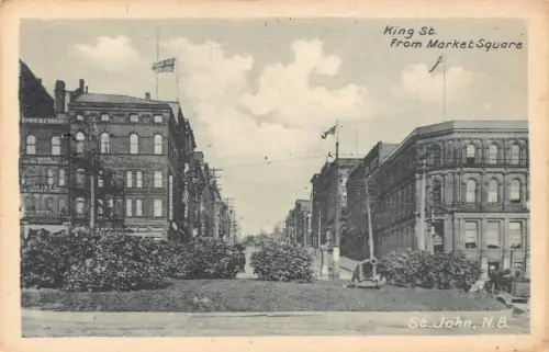 C006 Kanada, King St. vom Marktplatz Vintage Postkarte