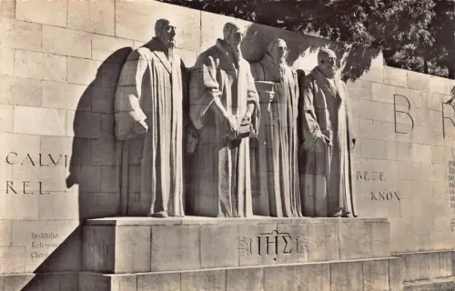 C007 Schweiz, Genf, Denkmal Vintage Postkarte