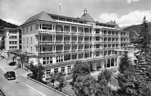 C007 Schweiz, Davos-Platz, Hotel Schweizerhof Vintage Postkarte