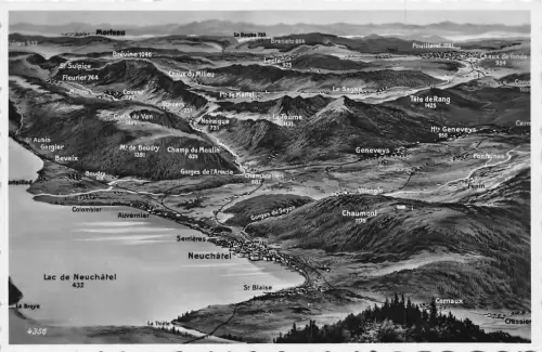 C007 Schweiz, Karte Vintage Postkarte