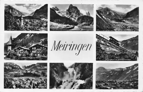 C008 Schweiz, Meiringen Vintage Postkarte