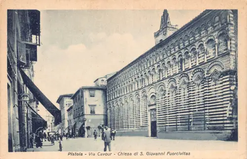A875 Italien Pistoia Via Cavour Chiesa S Giovanni Furocivitas Kirche Postkarte