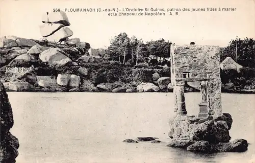 C010 Frankreich, Ploumanach, L'Oratoire St Guirec Vintage Postkarte