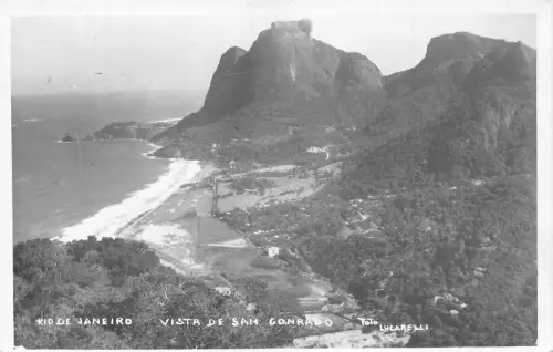 A881 Brasilien Rio de Janeiro Vista de Sam Gonrado RPPC Vintage Postkarte