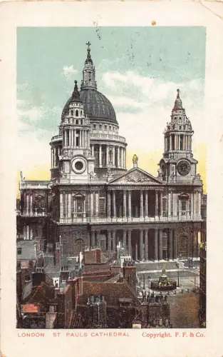 A882 England 1905 London St Pauls Cathedral Vintage Postkarte