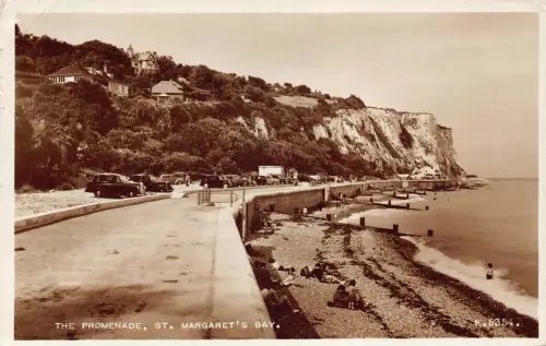 A884 England 1956 The Promenade St Margaret's Bay RPPC Vintage Postkarte