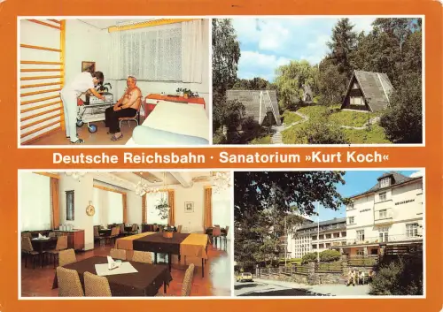 Deutschland 1995 Deutsche Reichsbahn Sanatorium Kurt Koch Pacient Vintage Postkarte