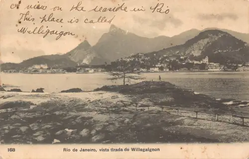 B622 Brasilien Rio de Janeiro vista tirada de Willegaignon Vintage Postkarte
