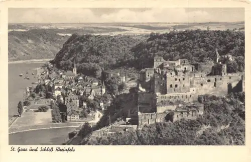 L316 Deutschland St Goar Schloss Rheinfels Schloss Vintage Postkarte