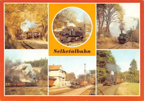 Deutschland Selketalbahn Eisenbahn - Dampflok Lokomotiven Postkarte
