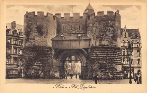 L317 Deutschland Köln a Rhein Eigelstein Vintage Postkarte