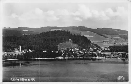 L317 Deutschland 1939 Titisee See Vintage Postkarte