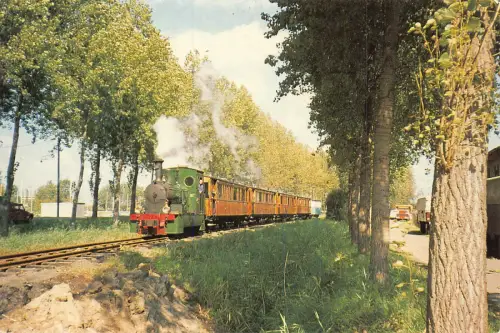 Niederlande Stichting Rijdend Straßenbahnmuseum Dampfzug Vintage Postkarte