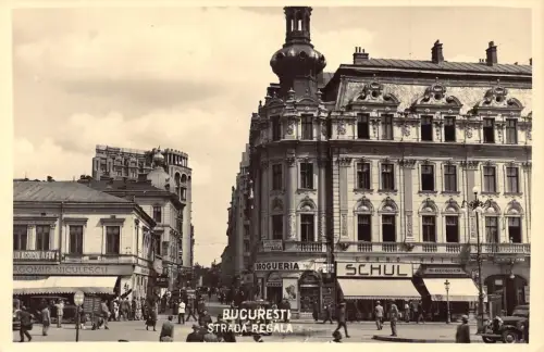 Rumänien Bucuresti Strada Regala Drogueria Grand Hotel Judaica Shop Postkarte