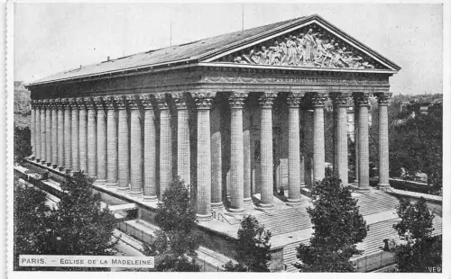L307 Frankreich Paris Eglise de la Madeleine Vintage Postkarte