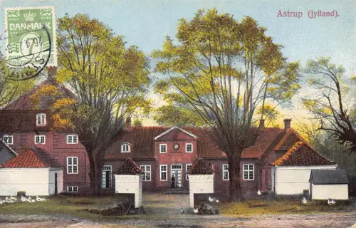 Dänemark 1927 Astrup Jylland Philatelistisches Interesse Vintage Postkarte