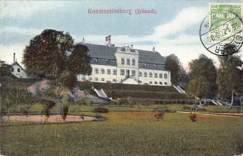 Dänemark 1927 Konstantinsborg Jylland Philatelistisches Interesse Postkarte