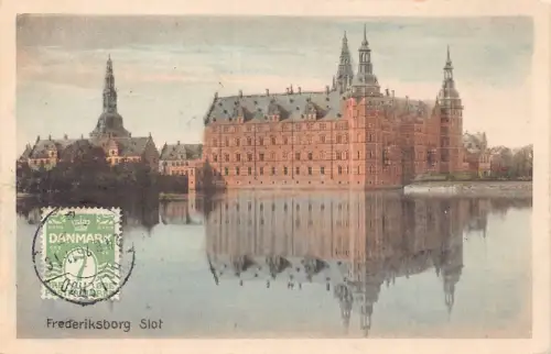 Dänemark 1926 Schloss Frederiksborg Slot Vintage Postkarte