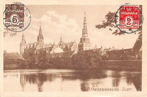 Dänemark 1926 Schloss Frederiksborg Slot Vintage Postkarte