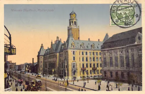 Niederlande 1926 Rotterdam Nieuwe Stadthuis Rathaus Vintage Postkarte