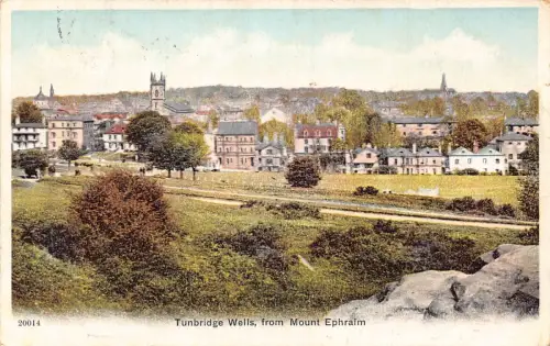 A887 England Tunbridge Wells vom Mount Ephraim Vintage Postkarte