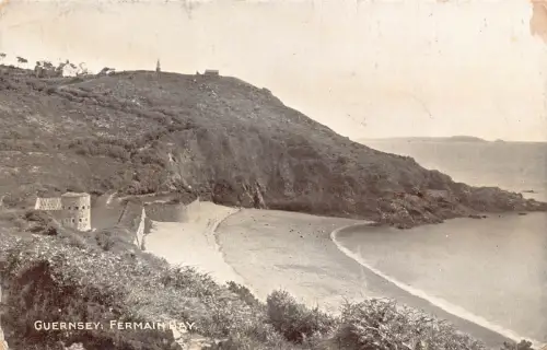 A887 England 1910 Guernsey Fermain Bay Vintage Postkarte