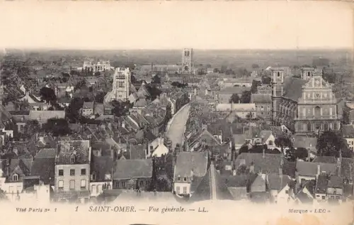 C014 Frankreich, Saint Omer Vue Generale Vintage Postkarte
