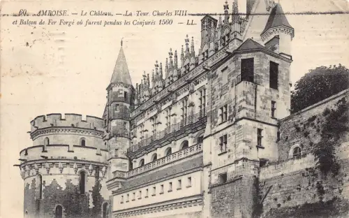 C016 Frankreich, Ambroise Le Chateau La Tour Charles VIII 1911 Vintage Postkarte