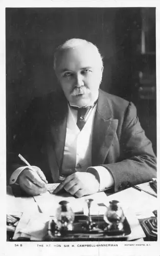 A058 Persönlichkeit 1909 Premierminister Sir H Campbell-Bannerman Vintage Postkarte