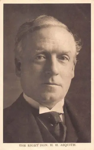 A058 Persönlichkeit The Right Hon HH Asquith Mann im Anzug Foto Echt Postkarte