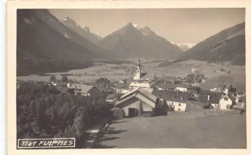 L312 Österreich Fulpmes Resort Berge Vintage Postkarte
