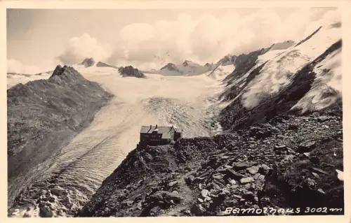 L312 Österreich Ötztaler Alpen Hütte Berg RPPC Vintage Postkarte