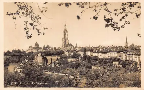 L309 Schweiz Burn von Muristalden aus Panoramablick Vintage Postkarte