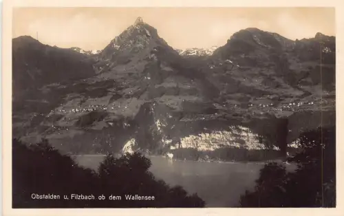 L309 Schweiz Obstalden Filzbach ob dem Wallensee Vintage Postkarte
