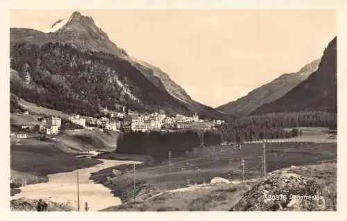 L309 Schweiz Pontresina Berg Vintage Postkarte