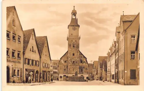 L310 Deutschland 1940 Hersbruck Hindenburgplatz Feldpost WWII RPPC Postkarte