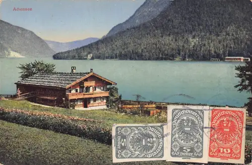 L146 Österreich 1920 Archensee Vintage Postkarte