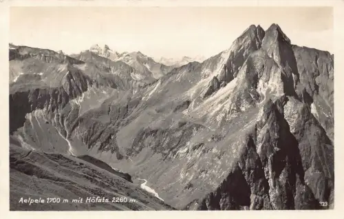 A074 Österreich Apele 1700m mit Hoefats 2260m Berggipfel Postkarte