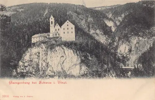 A075 Österreich Georgenberg bei Schwaz i Tirol Hausberg Vintage Postkarte