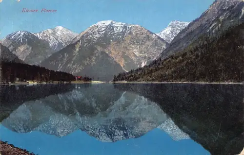A072 Österreich Kleiner Plansee Berge Vintage Postkarte