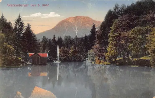 A071 Österreich Starkenberger See bei Imst Waldsee Vintage Postkarte