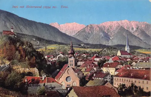 A071 Österreich Imst Heiterwand 2594m Berggipfel Tirol Vintage Postkarte