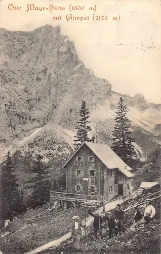 A070 Österreich 1911 Otto Mayr Huette Gimpel Berghütte Vintage Postkarte