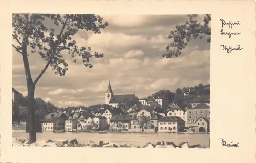 L168 Deutschland Passau Panorama Flussblick Vintage Postkarte