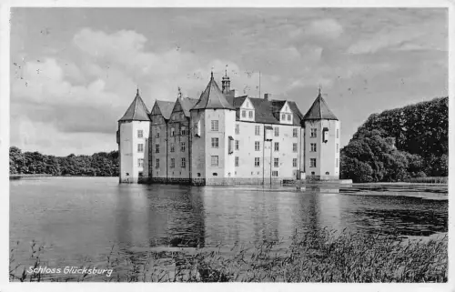 L169 Deutschland Schloss Schloss Gluecksburg Vintage Postkarte
