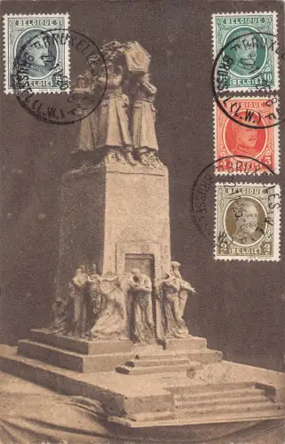 Belgien 1926 Grab des unbekannten Soldaten Philatelistisches Interesse Vintage Postkarte