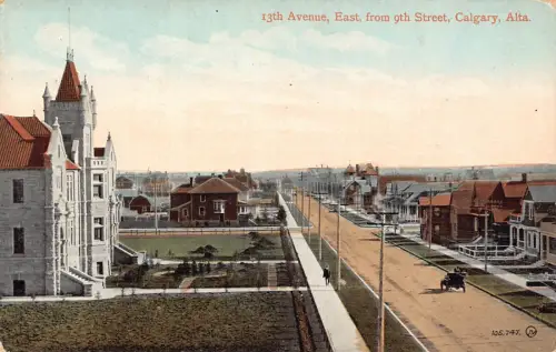 A892 Kanada 13th Avenue östlich von 9th Street Calgary Alta Postkarte